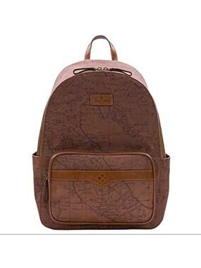 Patricia Nash Genoa Map Print Travel Carry On Laptop Backpack Patricia Nash Genoa Map Print Backpack: Buy Online at Best  main image 4